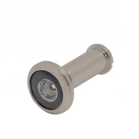CAL-ROYAL 180 Degrees Brass Door Viewer, 1/2 Bore, Plastic Lens, for 1-3/8 to 2 Thick Doors, US15 Satin DV91-15